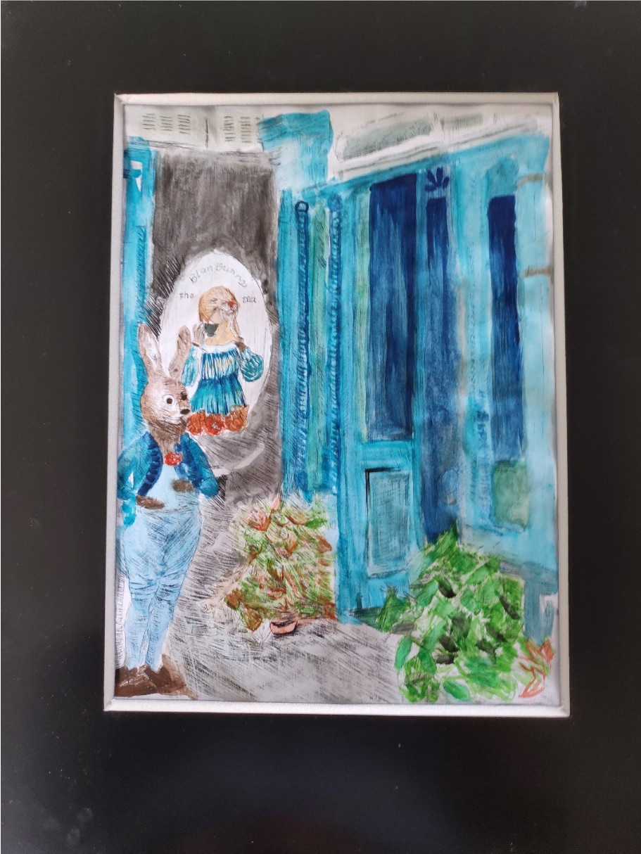 Pen and Gouache