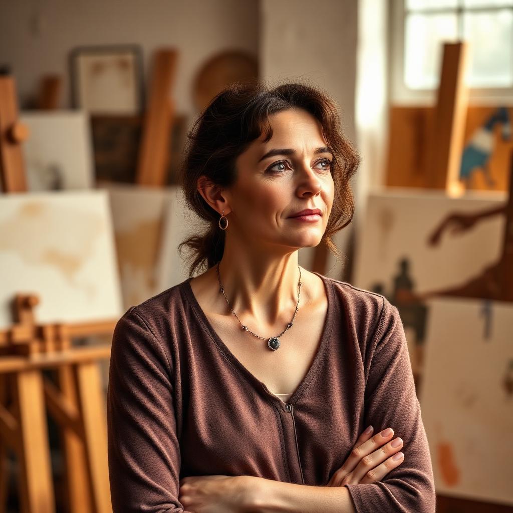 Huntley Macpherson in her studio